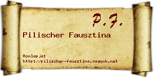 Pilischer Fausztina névjegykártya